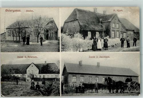Skaerbaek 1915 Ostergasse Skolen P. Hjort Jacob J. Petersen Jacob J. Jacobsen