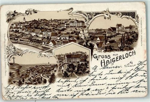 Haigerloch 1913 Missionshaus Gipfelkreuz