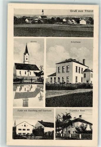 Thann Kirche Schulhaus Expositus Haus Gasthaus