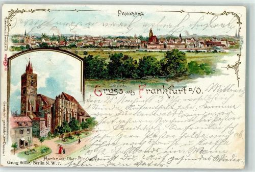 Frankfurt 1898 Marien- oder Ober Kirche