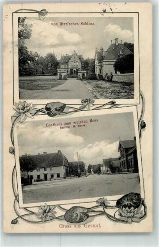 Gestorf 1900 Gasthaus zum weissen Ross Ilten`sches Schloss