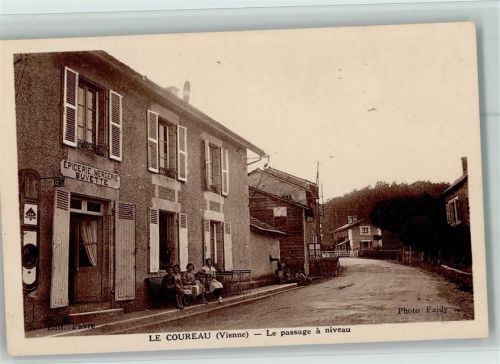 Ceaux-en-Couhe Le Coureau Le passage a niveau Emaileschild