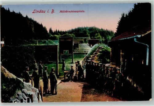 Lindau 1916 Militärschiessplatz Soldaten