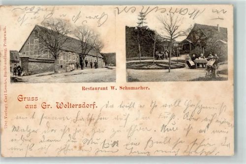 Groß Woltersdorf Gasthaus W. Schumacher Garten