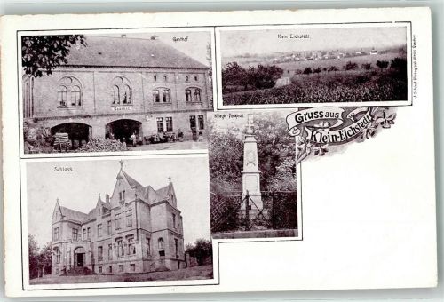 Kleineichstädt Gasthaus Schloß Kriegerdenkmal
