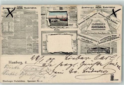 Hamburg 1905 Hafen