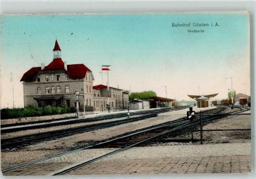 Güsten 1916 Bahnhof Westseite