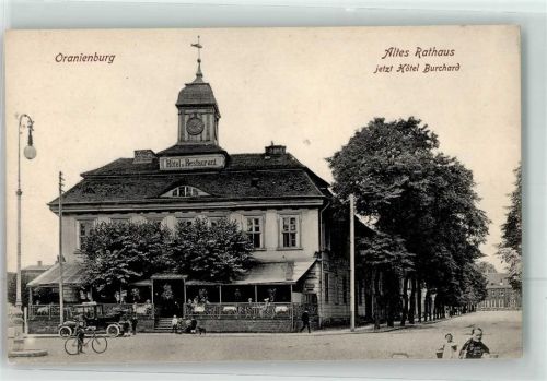16515 O1400 Oranienburg - altes Rathaus jetzt Hotel Burchard Oldtimer Fahrrad