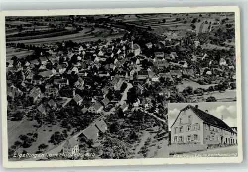 Eigeltingen Weinhandlung-Kaufhaus Laule Fliegeraufnahme