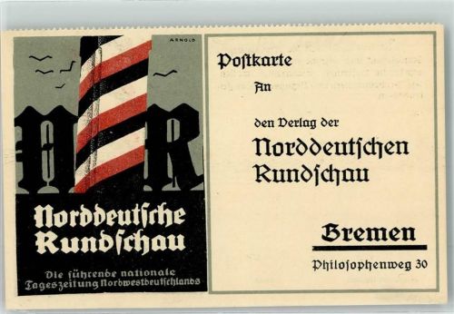 Bremen Norddeutsche Rundschau sign Arnold