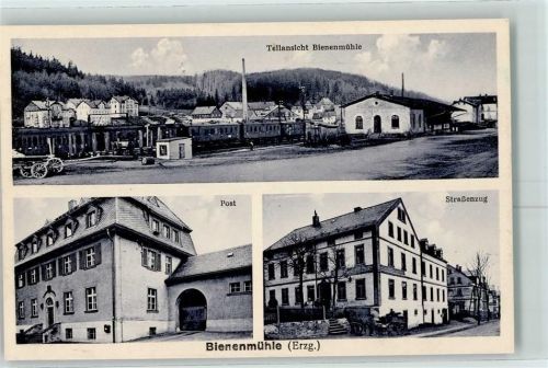 Rechenberg-Bienenmühle Teilansicht Bienenmühle Post Straßenzug