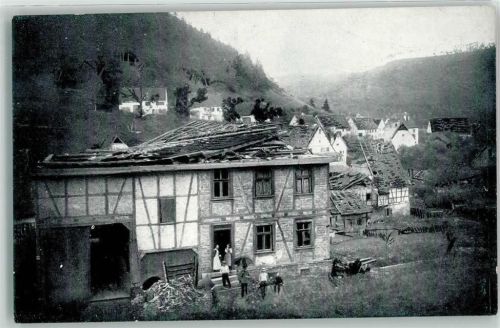 Mühlen Wirbelsturm-Kathastrophe 4. Juni1913 Zerstörte Häuser