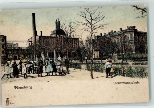 24937 W2390 Flensburg Foto AK Steuermannsschule