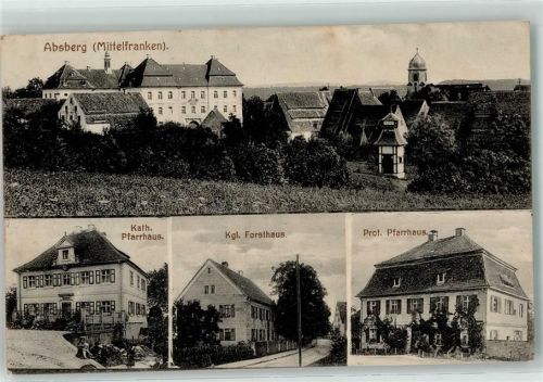 Absberg Kath. Prot. Pfarrhaus Kgl. Forsthaus