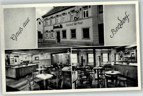 Berzdorf Gasthaus zur Post Gastraum Gruss Bar Blumen