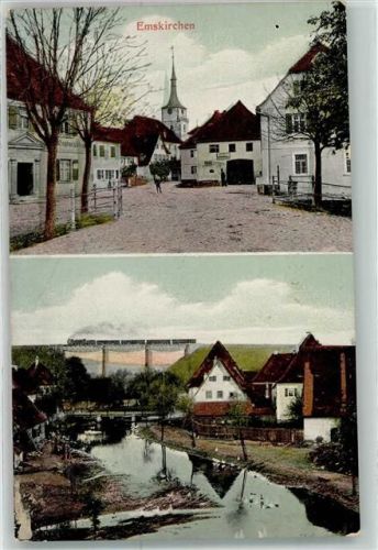 Emskirchen Viadukt Eisenbahn Gasthaus Brauerei Zum goldenen Hirschen Valentin Beyer