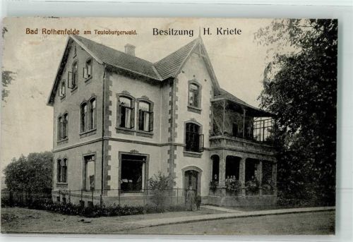 49214 W4502 Bad Rothenfelde 1909 Foto AK Haus Kriete