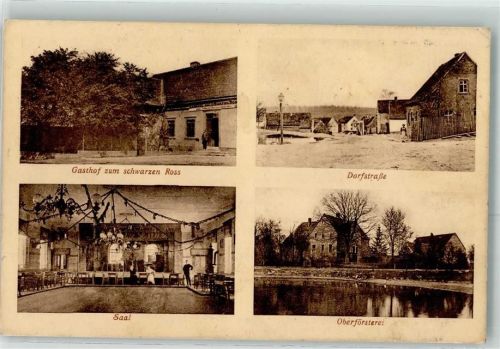 06268 O4241 Ziegelroda - Gasthaus zum schwarzen Ross Oberförsterei Dorfstraße