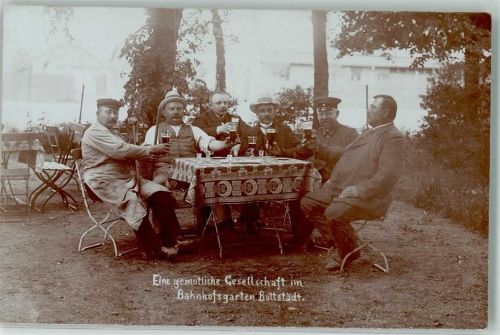Buttstädt Bahnhofsgarten Buttstädt Gruppenaufnahme Gartenwirtschaft