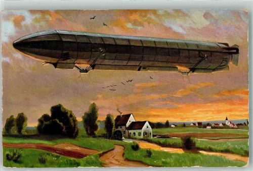 F.E.D. Serie 422 Zeppelin Künstlerkarte