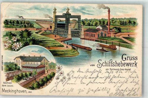 Meckinghoven Schiffshebewerk Dortmund-Ems-Kanal Gasthaus Lucas