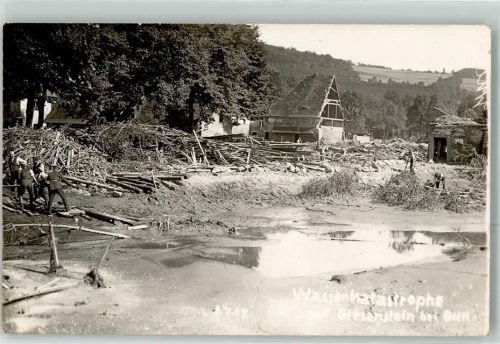 Berggiesshübel Wasserkatastrophe 08. Juli 1927 Trümmer