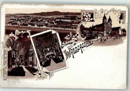 95652 W8595 Waldsassen - Kirche Pfarrhaus Vorläufer
