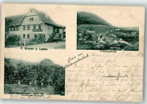 Unterreichenbach 1899 Gasthaus zum Lamm
