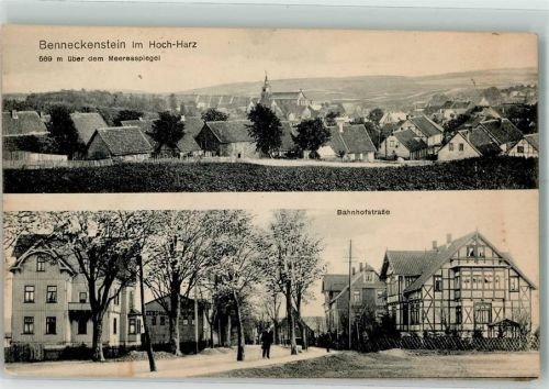 Benneckenstein 1919 Bahnhofstraße Fachwerkhaus