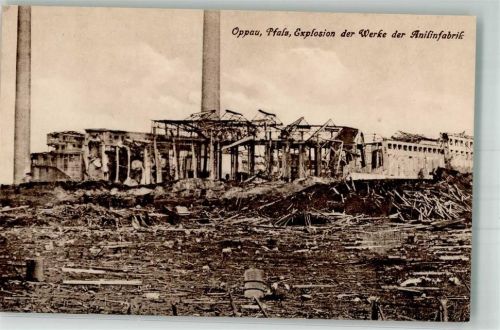 Oppau Explosion des Stickstoffwerkes 21.9.1921 Anilinfabrik