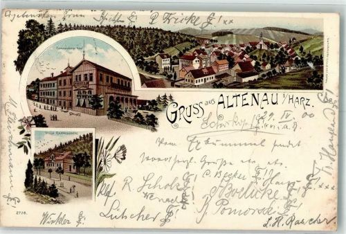 Altenau 1900 Hotel Rammelsberg Villa Rammelsberg