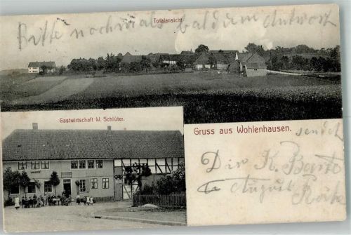 Wohlenhausen Gasthaus W. Schlüter Leim lößt sich Ort lt. Recherche