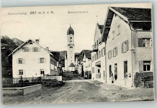 Nesselwang 1907 Bahnhofstraße