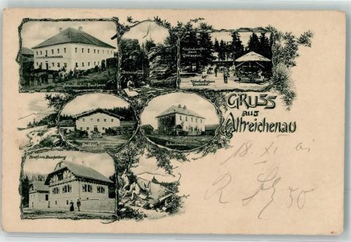 Altreichenau 1901 Gasthaus Dreisessel Unterkunftshaus Schulhaus Forsthaus