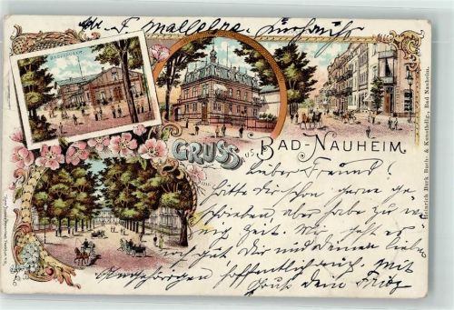 Bad Nauheim 1897 Badehäuser Bahnhofstraße