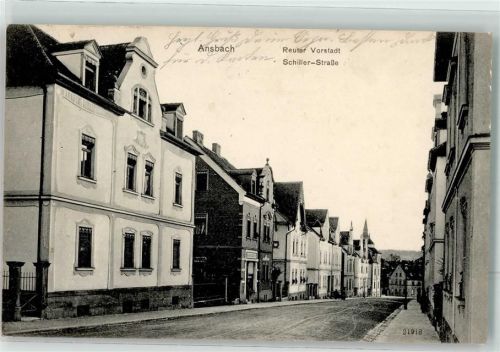 Ansbach 1907 Reuter Vorstadt Schiller Straße