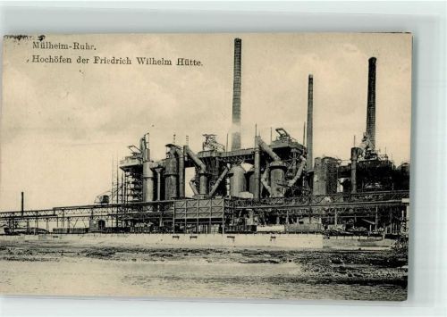 Mülheim 1916 Friedrich Wilhelm Hütte Hochöfen