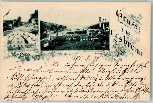Königsbronn 1899 Gasthaus Dorfansicht