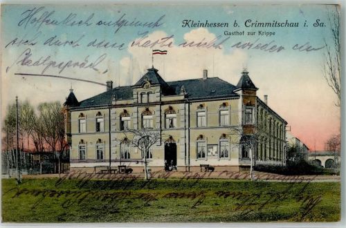 Crimmitschau 1915 Kleinhessen Gasthauszur Krippe