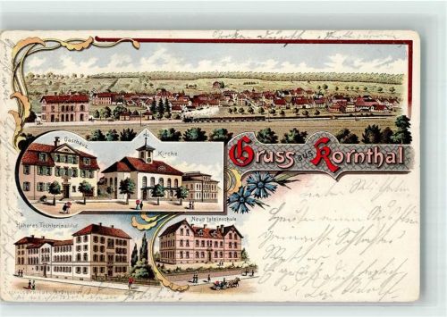 Korntal 1900 Gasthaus Höheres Töchterinstitut Neue Lateinschule