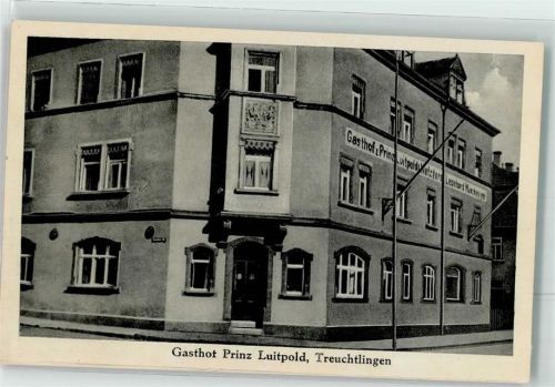 91757 W8830 Treuchtlingen Gebrauchsspuren Gasthaus zum Prinz Luitpold Foto AK
