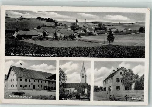 Waal Posthilfstelle Waal Gasthaus Daniel Dorfkirche Schule