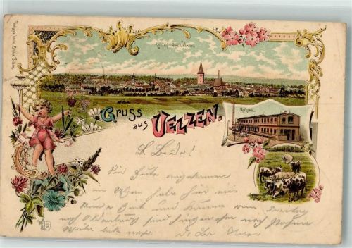 Uelzen 1897 Molkerei Puto Rinderweide Verlag Ottmar Zieher-München