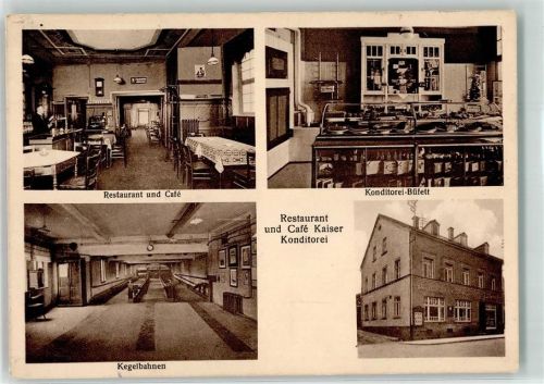 Markneukirchen Gasthaus-Cafe Kaiser Kaffeestube Kegelbahn Buffet