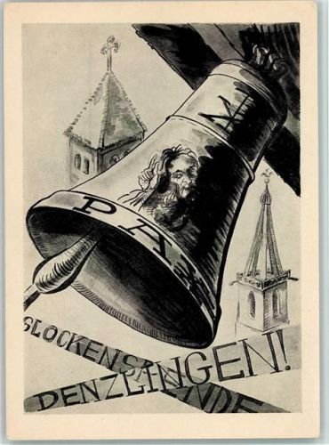 Denzlingen PAX Frieden Glockenspende ca 1949 AK