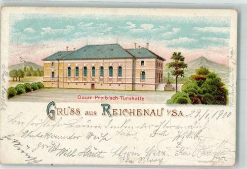 Reichenau i. Sachsen 1900 Oscar Preibisch-Turnhalle