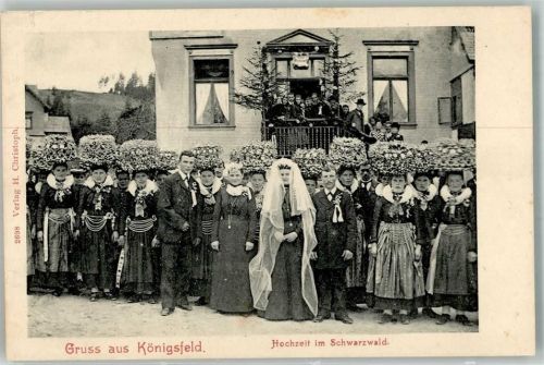 78126 W7744 Königsfeld im Schwarzwald - Schwarzwäder Hochzeit -Trachten