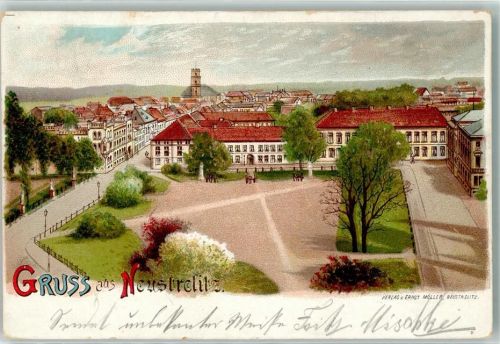Neustrelitz 1901 Bahnpost Berlin- Zug 58