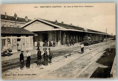 Montreux-Chateau Bahnhof Eisenbahn Dampflokomotive