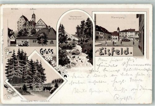 Eisfeld Werragrund Schloß Werraquelle Marktplatz